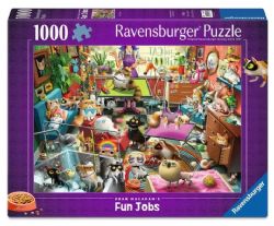 RAVENSBURGER CASSE-TÊTE 1000 PIÈCES - LA TOILETTEUSE POUR CHATS #12001857